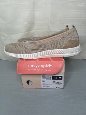 Easy Spirit Glitz Slip On Walking Shoes Champagne Gold Size 11M